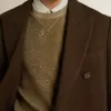 Katoenen sweatshirt in beukenkleur met vintage-effect