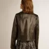 Leren motorjack voor dames