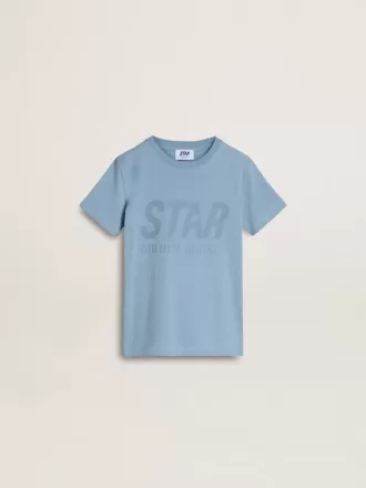 Lichtblauw T-shirt voor jongens met print
