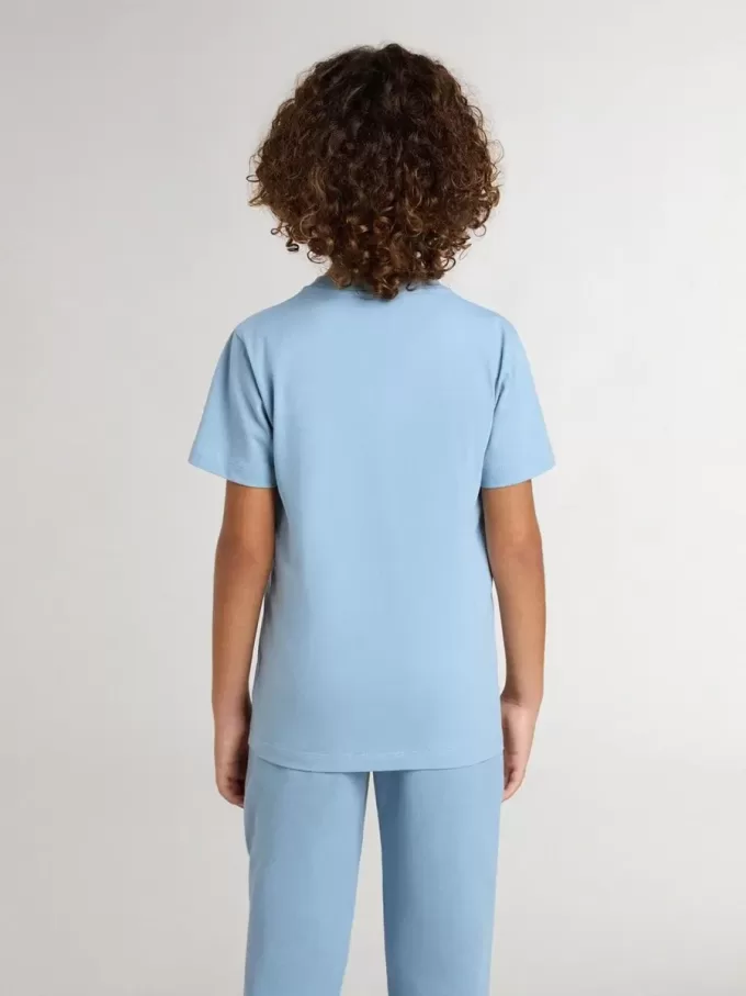 Lichtblauw T-shirt voor jongens met print