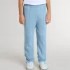 Lichtblauwe joggingbroek met print voor jongens