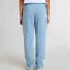 Lichtblauwe joggingbroek met print voor jongens