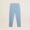 Lichtblauwe joggingbroek met print voor jongens