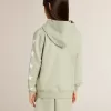 Lichtgroen sweatshirt met ritssluiting