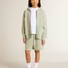Lichtgroen sweatshirt met ritssluiting