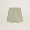 Lichtgroene korte broek met witte ster
