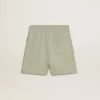 Lichtgroene korte broek met witte ster