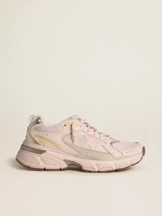 Lightstar voor dames met roze leren en mesh bovenwerk en roze ster