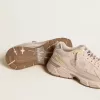 Lightstar voor dames met roze leren en mesh bovenwerk en roze ster