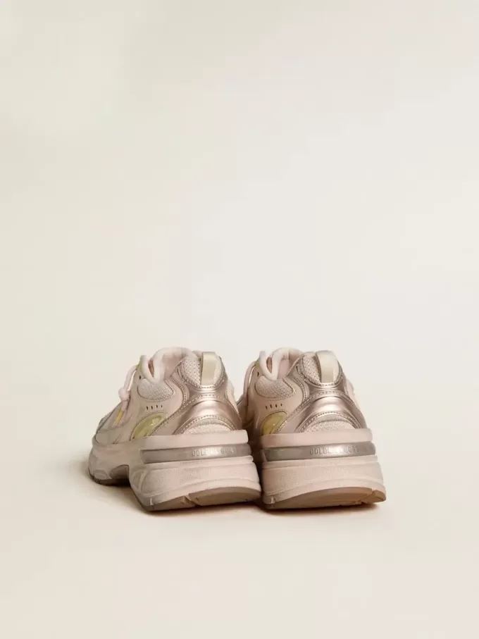 Lightstar voor dames met roze leren en mesh bovenwerk en roze ster