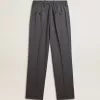 Losse damesbroek van babyblauwe wol