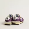Marathon voor dames met paars nylon bovenwerk en witte ster