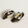 Marathon voor dames met zwart nylon bovenwerk en witte ster