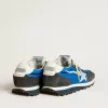 Marathon voor heren met blauw nylon bovenwerk en witte ster