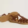Maxime Junior sandalen in bruin leer