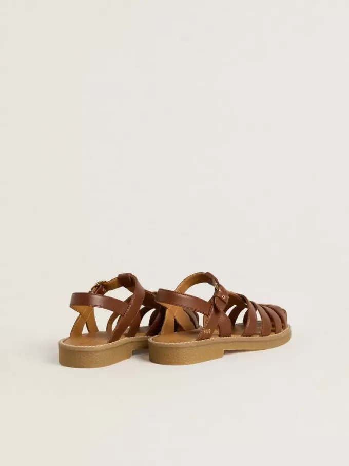 Maxime Junior sandalen in bruin leer