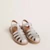 Maxime Junior sandalen in zilver met microglitter