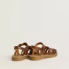 Maxime Young sandalen in bruin leer