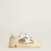 May School Young in glitter met leren ster en suède hielstuk