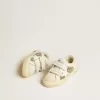 May School Young in glitter met leren ster en suède hielstuk