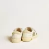 May School Young in glitter met leren ster en suède hielstuk