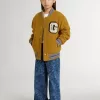 Medium wash wijde jeans voor meisjes met print