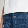 Medium wash wijde jeans voor meisjes met print