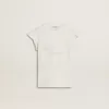 Meisjes-T-shirt met ruches aan de mouwen, letters en borduursels