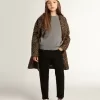 Meisjesjas met enkele knoopsluiting van wol met jacquard dierenprint