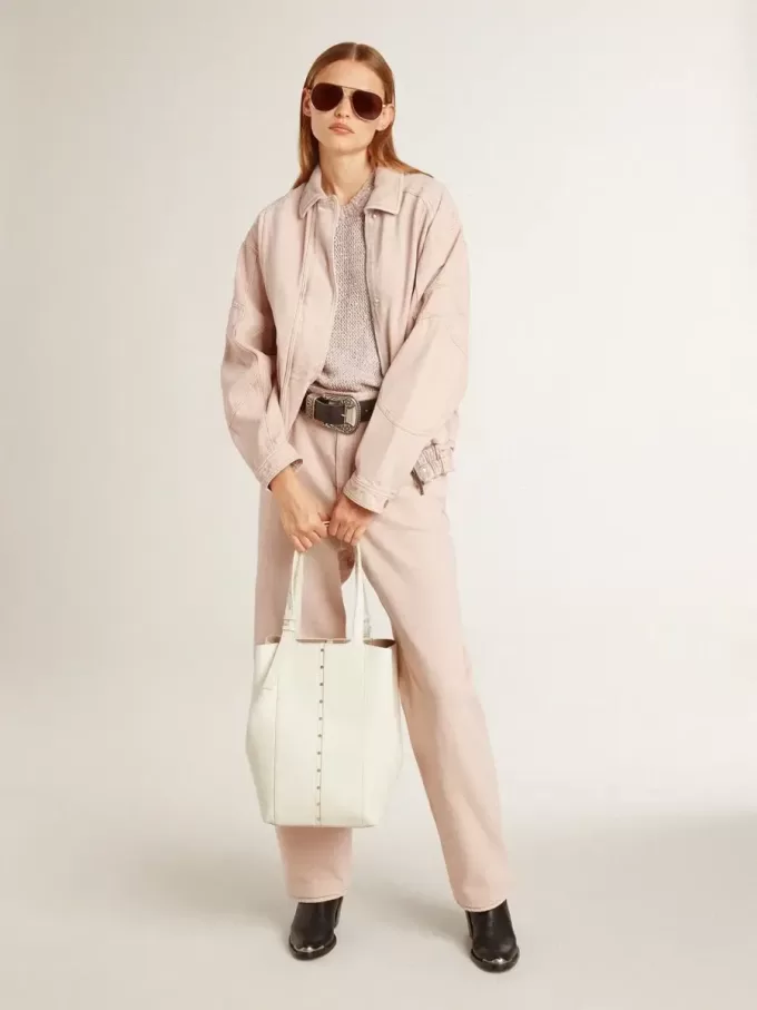 Mesh-gebreide top met pailletten en contrasterende details