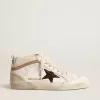 Mid Star LTD in nappa met glitterster en nude leren flash