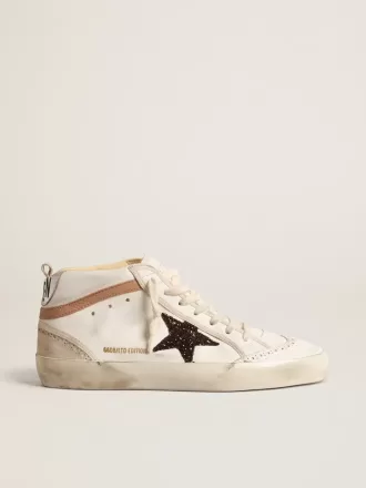 Mid Star LTD in nappa met glitterster en nude leren flash