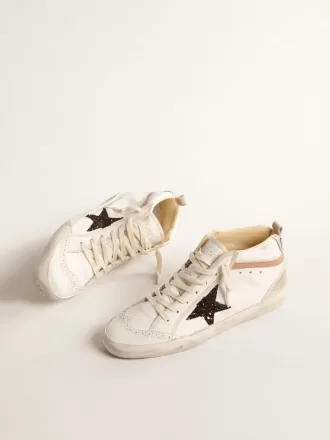 Mid Star LTD in nappa met glitterster en nude leren flash