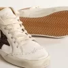 Mid Star LTD in nappa met glitterster en nude leren flash