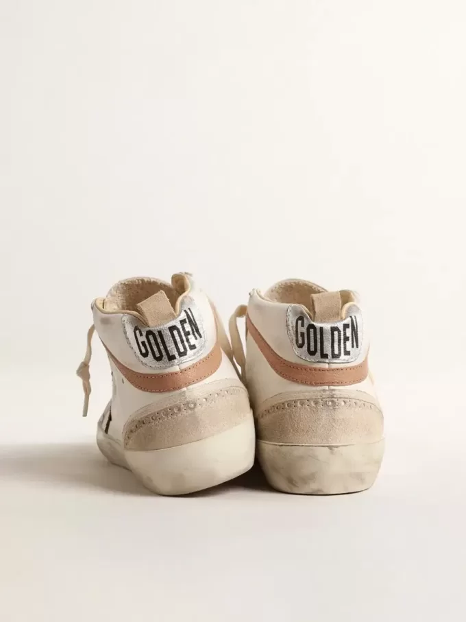 Mid Star LTD in nappa met glitterster en nude leren flash