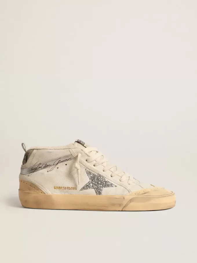 Mid Star LTD met glitterster en metallic leren flash