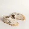 Mid Star LTD met glitterster en metallic leren flash