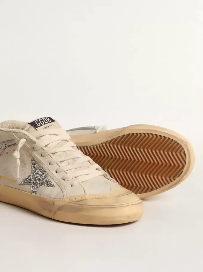 Mid Star LTD met glitterster en metallic leren flash