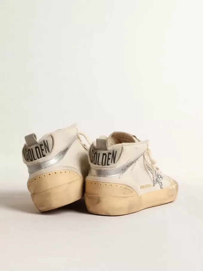 Mid Star LTD met glitterster en metallic leren flash