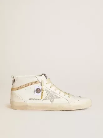 Mid Star LTD met ster en hiellipje van suède met Swarovski-kristallen