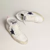 Mid Star met blauwe glitterster en roze suède hielstuk