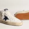 Mid Star met blauwe glitterster en roze suède hielstuk