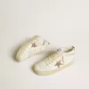 Mid Star met glitterster en metallic zilveren leren flash