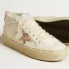 Mid Star met glitterster en metallic zilveren leren flash