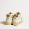 Mid Star met glitterster en metallic zilveren leren flash