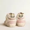 Mid Star met gouden leren ster en roze suède flash met parels