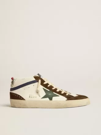 Mid Star met groene leren ster en blauwe leren flash