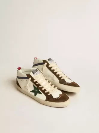 Mid Star met groene leren ster en blauwe leren flash