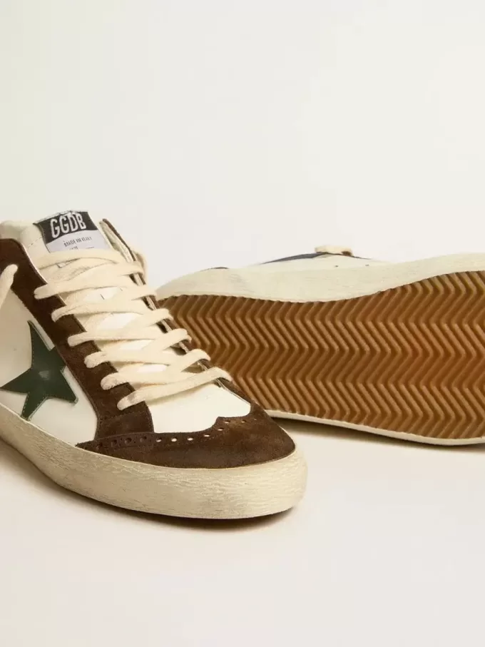 Mid Star met groene leren ster en blauwe leren flash