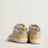 Mid Star met hartjesprint in Swarovski-kristallen en zilveren flash